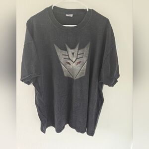 Vintage Transformers Decepticon Jerzees T Shirt Mens Size XL Heavyweight Natural